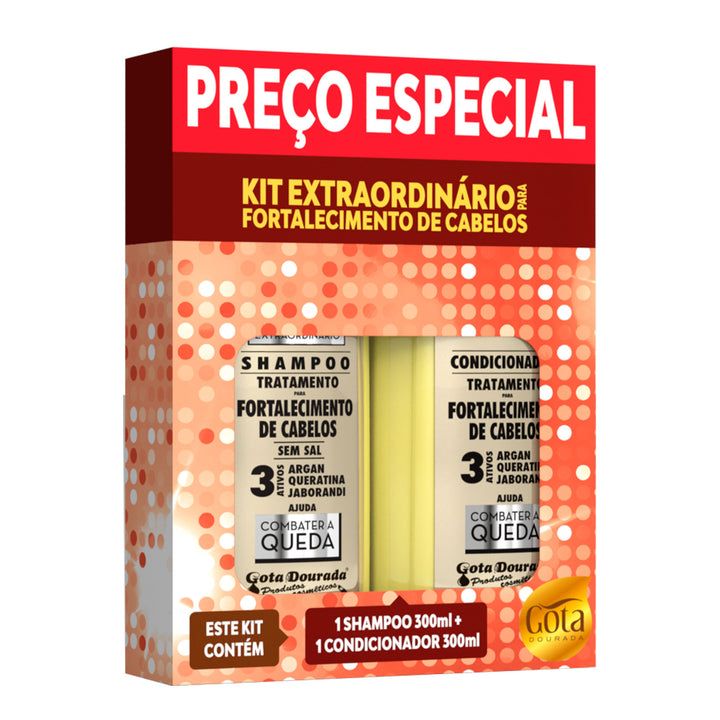 Kit Extraordinário Combate a Queda Shampoo + Condicionador 300ml
