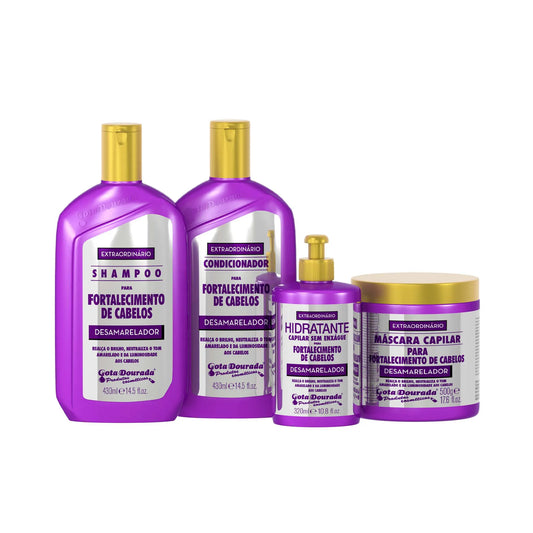 Kit Fortalecimento Desamarelador Gota Dourada