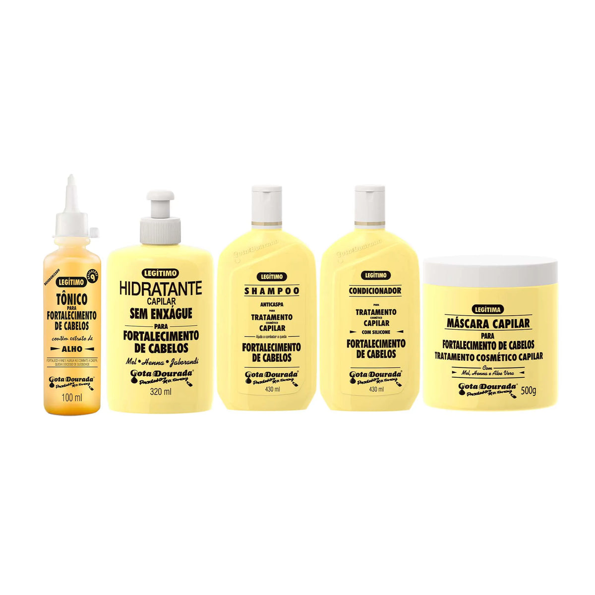Kit Fortalecimento Tradicional Gota Dourada