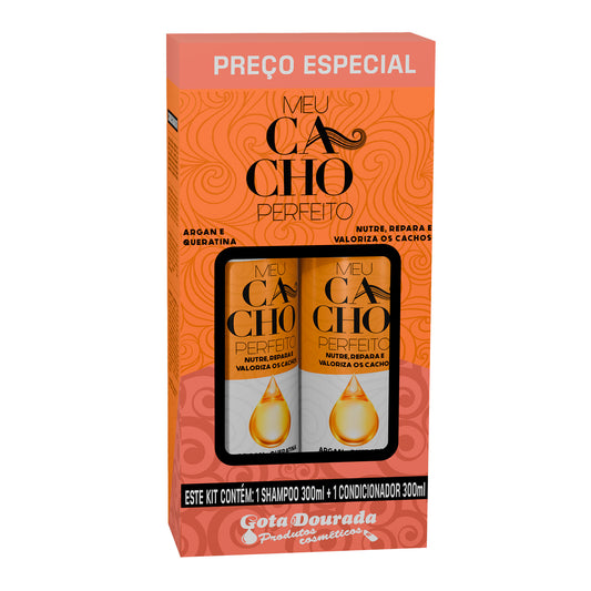 Kit Meu Cacho Perfeito Óleo de Argan e Queratina