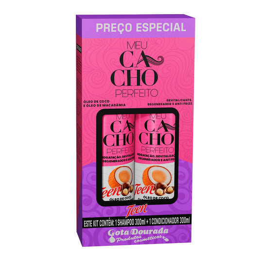 Kit Meu Cacho Perfeito Óleo de Coco e Macadâmia