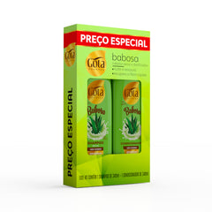 Kit Uso Diario Babosa Gota Dourada 340ml