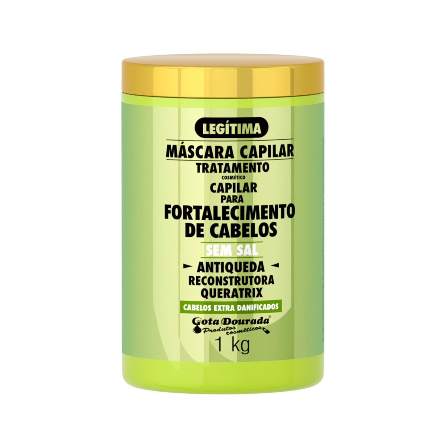 Máscara Fortalecimento Antiqueda Gota Dourada 1Kg