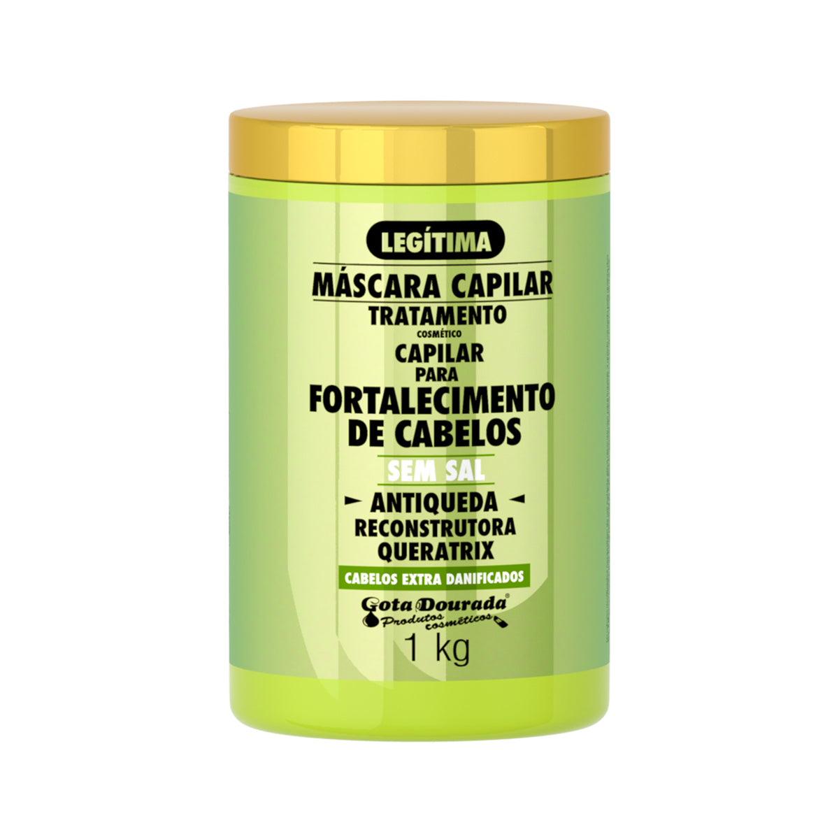 Máscara Fortalecimento Antiqueda Gota Dourada 1Kg