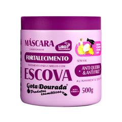 Máscara Fortalecimento Escova Gota Dourada 500 gr