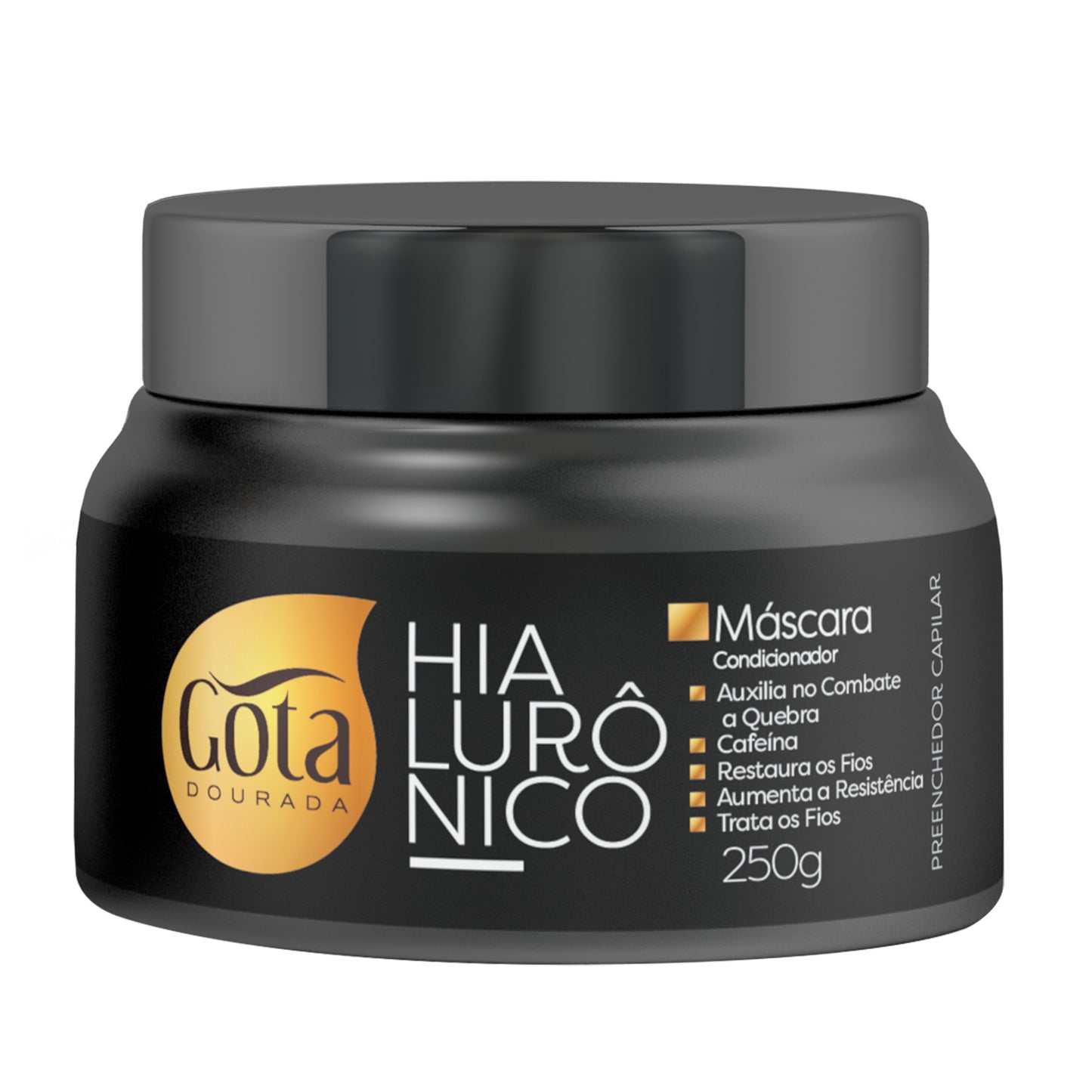 Máscara Hialurônico Gota Dourada 250 gr