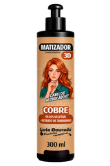 Matizador Condicionador 3D Cobre Gota Dourada 300 ml