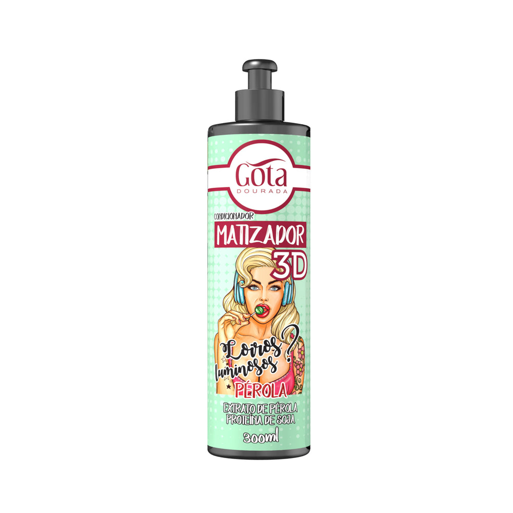 Matizador Condicionador 3D Pérola Gota Dourada 300 ml