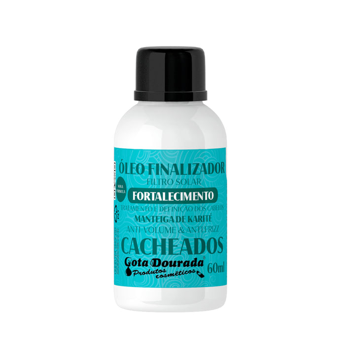 Óleo Anti Frizz Cabelos Cacheados Gota Dourada 60ml