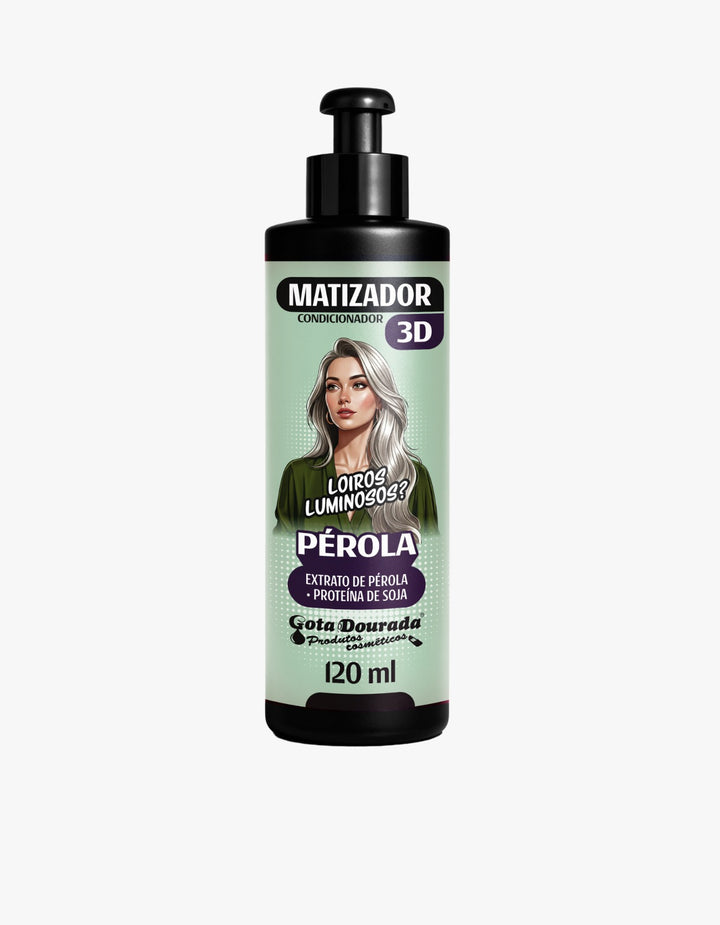 Matizador Condicionador 3D Pérola Gota Dourada 120 ml