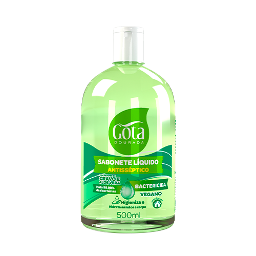 Sabonete Líquido Antisséptico Gota Dourada 500 ml