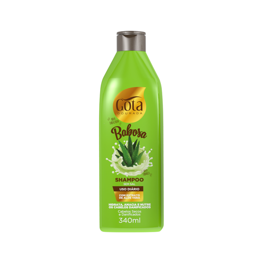 Kit Uso Diario Babosa Gota Dourada Shampoo + Condicionador 340ml