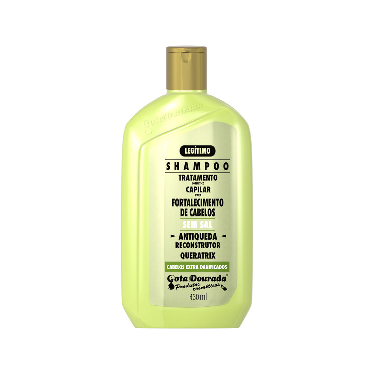 Kit Fortalecimento Antiqueda Gota Dourada Shampoo + Condicionador 430ml + Tônico 100ml