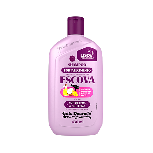 Shampoo Fortalecimento Escova Gota Dourada 430 ml
