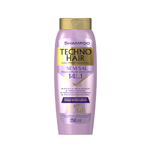 Shampoo Techno Hair Desamarelador Gota Dourada 250 ml